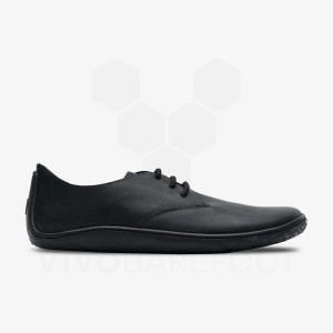 Vivobarefoot Addis Oxford Lifestyle Skor Herr Svarta | SE143ZD