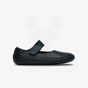 Vivobarefoot Addis Wyn Skor Barn Svarta | SE381VJ