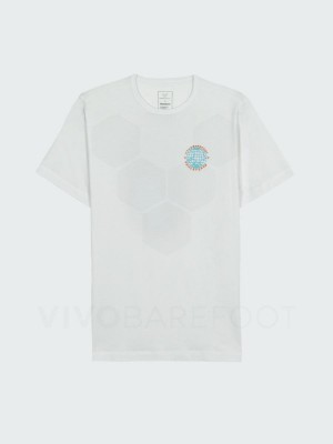 Vivobarefoot Finisterre T-shirt Herr Vita | SE154OB