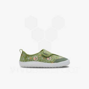 Vivobarefoot Gaia Preschool Skor Barn Gröna | SE384SZ