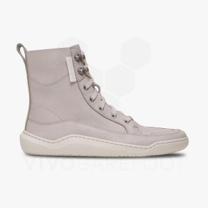 Vivobarefoot Gobi Boot Lifestyle Skor Dam Beige | SE283PV