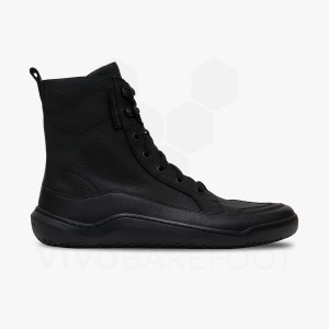 Vivobarefoot Gobi Boot Lifestyle Skor Herr Obsidian | SE119XG