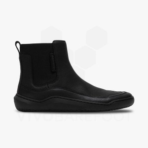 Vivobarefoot Gobi Chelsea Lifestyle Skor Dam Obsidian | SE286MM