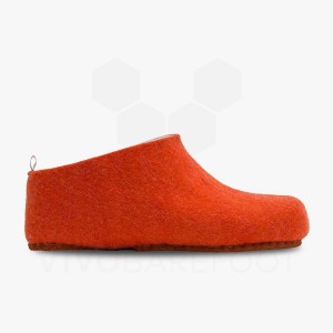 Vivobarefoot MIM Felt Tofflor Herr Orange | SE160IR