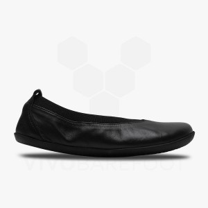 Vivobarefoot Opanka Ballerina Lifestyle Skor Dam Obsidian | SE317HT