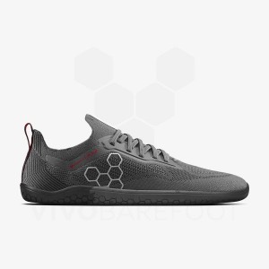 Vivobarefoot Primus Lite Knit JJF Träningsskor Herr Obsidian Mörkgrå | SE104MM