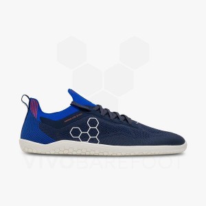 Vivobarefoot Primus Lite Knit Träningsskor Herr Marinblå | SE095VJ