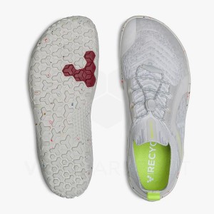 Vivobarefoot Primus Trail Knit FG Träningsskor Herr Vita | SE105LQ