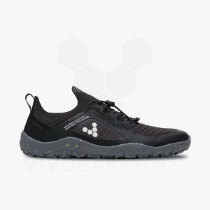 Vivobarefoot Primus Trail Knit FG Träningsskor Herr Obsidian Grå | SE107JE