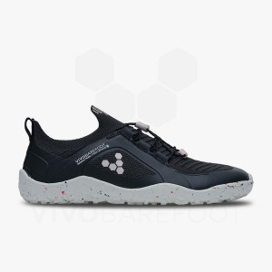 Vivobarefoot Primus Trail Knit FG Träningsskor Dam Obsidian Rosa | SE278UK