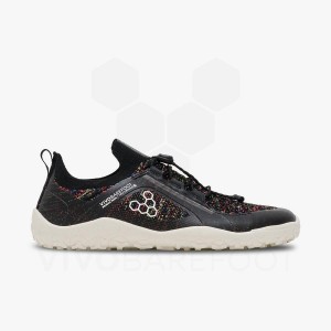 Vivobarefoot Primus Trail Knit FG Träningsskor Dam Svarta | SE282QC