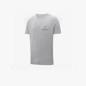 Vivobarefoot Rapanui Naturally Coloured T-shirt T-shirt Herr Grå | SE161HT