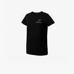 Vivobarefoot Rapanui Sport T-shirt Herr Svarta | SE165DO